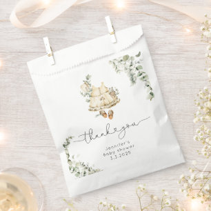 Boho nursery cute baby girl outfit thank you favour bags