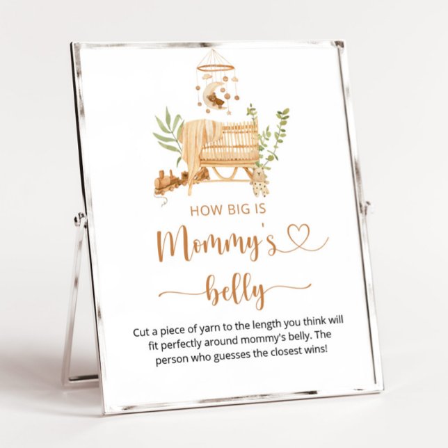 Boho nursery How big is mummy's belly  Poster (Creator Uploaded)
