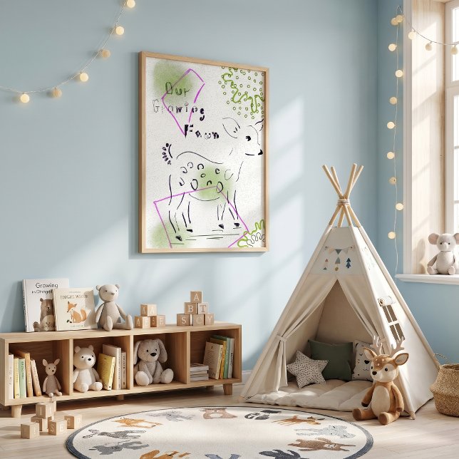 BOHO NURSERY SAFARI ANIMAL POSTER (Creator Uploaded)