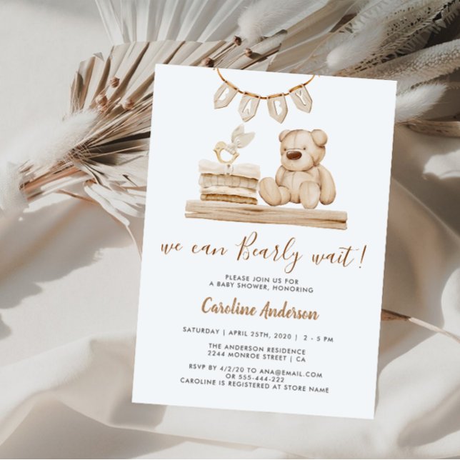 Boho Nursery Toys Baby Shower Invitation (Creator Uploaded)