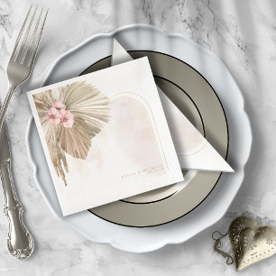Boho Oasis Floral Arch Wedding ID959 Napkin