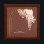 Boho Oasis Wedding Bridesmaid ID959 Gift Box<br><div class="desc">Bring the warmth of the kasbah to your wedding with this desert inspired wedding collection that features a colour palette from soft sand and rose gold to deep burnt copper. Exotic dried botanicals, subtle arch shapes and ethereal watercolor backgrounds add to the mystique. The gift box shown here personalised for...</div>