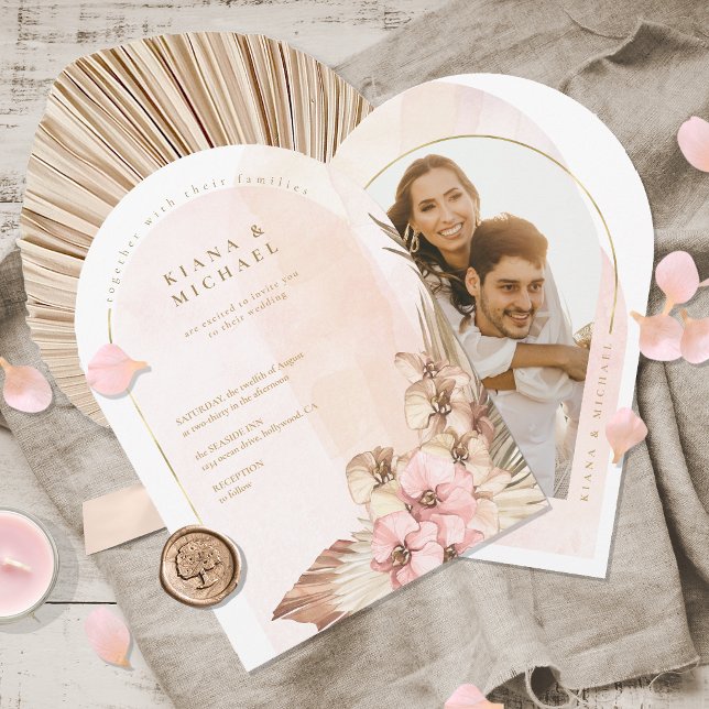 Boho Oasis Wedding Photo Template Arch ID959 (Creator Uploaded)