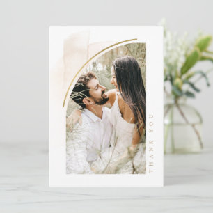 Boho Oasis Wedding Photo Thank You ID959 Card
