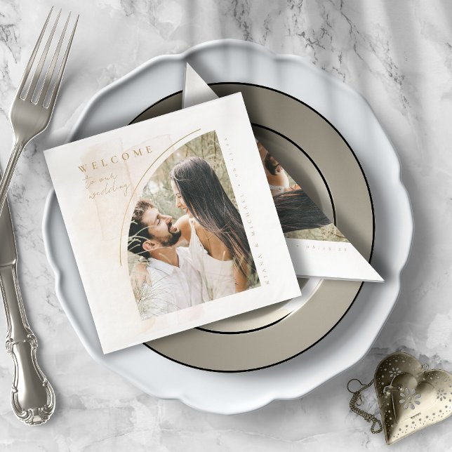 Boho Oasis Wedding Welcome Photo ID959 Napkin (Creator Uploaded)