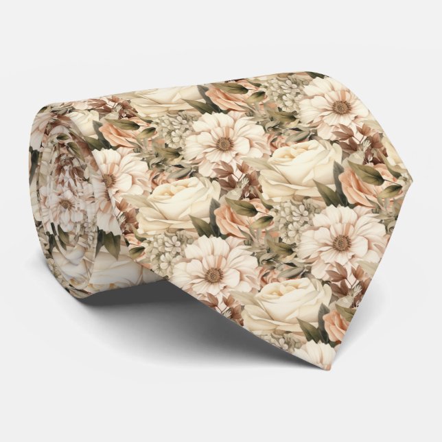 Boho Office Neck Tie | Professional and Classic (Rolled)