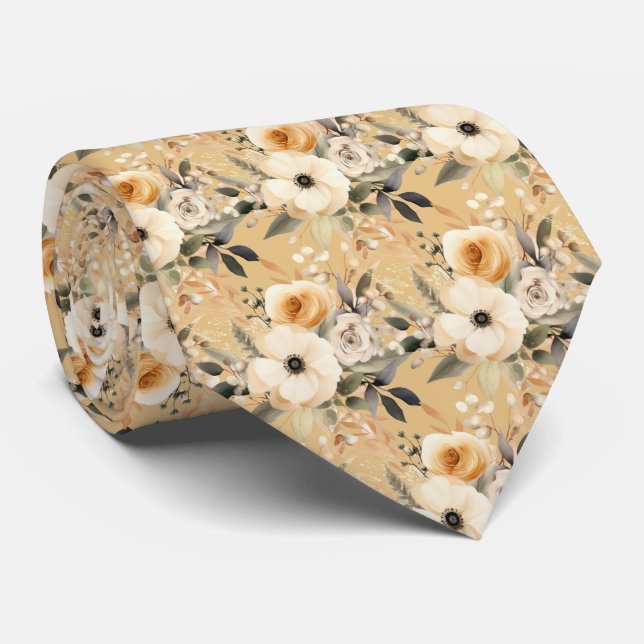 Boho Office Neck Tie | Professional and Classic (Rolled)