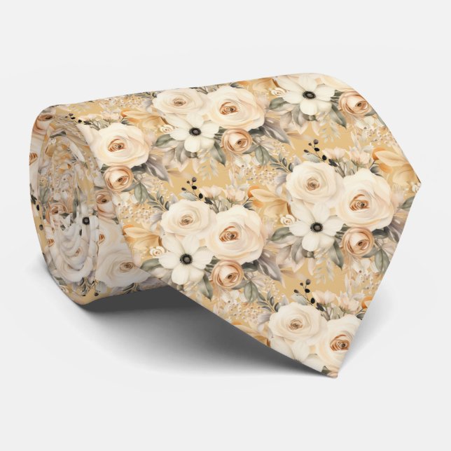 Boho Office Neck Tie | Professional and Classic (Rolled)