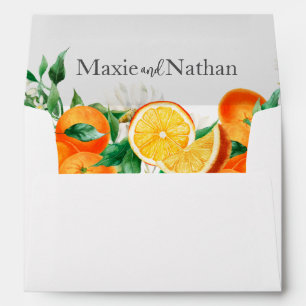 Boho Orange Blossom Envelope