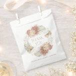 Boho Orchid and Dried Palm Wreath Bridal Shower Favour Bags<br><div class="desc">These customisable bridal shower favour bags feature a soft watercolor wreath made of dried palm leaves, pampas grass, and white orchids. The delicate circular design gives your event a refined, boho-inspired touch. Perfect for rustic, neutral, or floral-themed showers, each bag can be personalised with the bride’s name or a thank-you...</div>