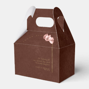 Boho Orchid Arch Wedding Thank You ID959 Favour Box