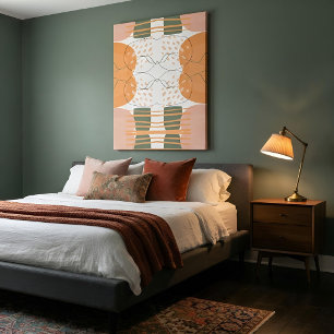 Boho Organic Abstract Art Modern Minimalist Canvas Print