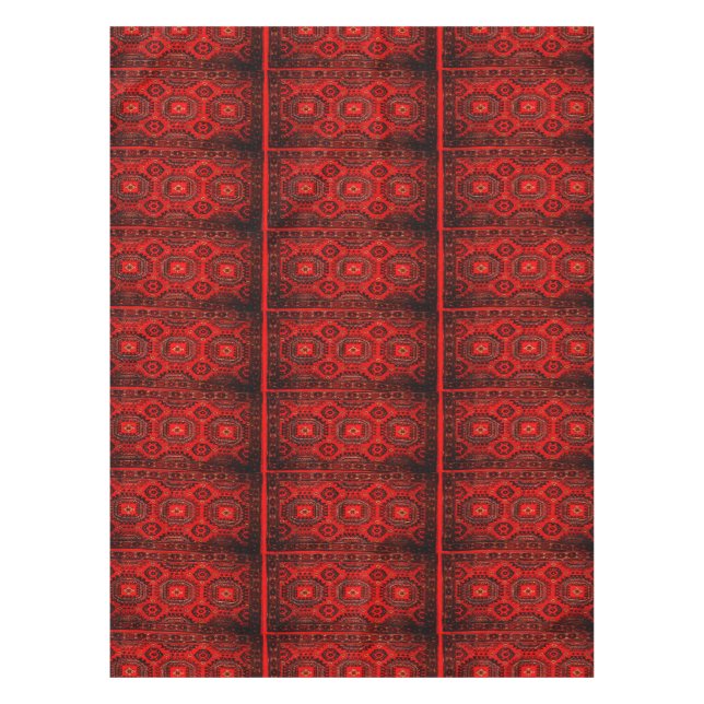 Boho Oriental Rug look  Tablecloth (Front)