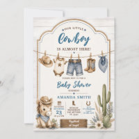 Boho Our Little Cowboy Wild West Horse Baby Shower