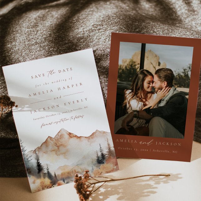 Boho Outdoor Wedding Save The Date Invitation (Creator Uploaded)