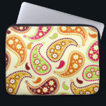 Boho Paisley Electronics Bag<br><div class="desc">An electronics bag featuring a paisley design in boho inspired shades of pink, green, burgundy, orange, and yellow.</div>