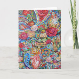 Boho Paisley Love Greeting Card