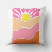 Boho pale pink and orange sunset