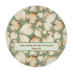 Boho Palm Leaf Scripture Blessing Cutting Board