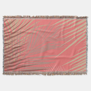 Boho Palm Pattern Throw Blanket
