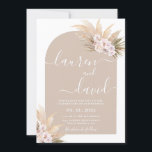 Boho Pampas Grass Arch Wedding Invitation<br><div class="desc">Boho Pampas Grass Arch Wedding invitation</div>