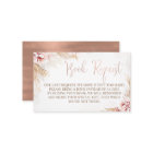 Boho Pampas Grass Baby Shower Book Request Insert