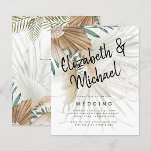 BOHO Pampas Grass Beige Green Terracotta Wedding