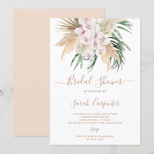 Boho Pampas Grass Bridal Shower invitation