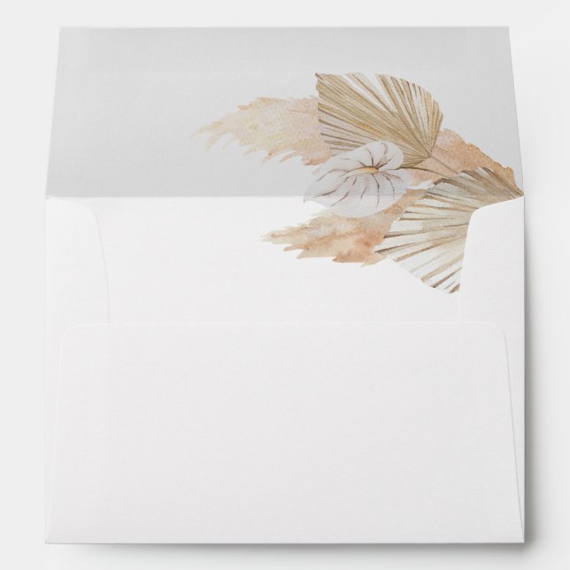 Boho Pampas Grass Envelope (Back (Bottom))