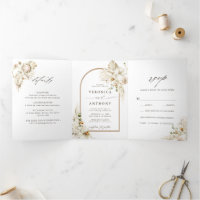 Boho Pampas Grass Orchid Floral Wedding Photo