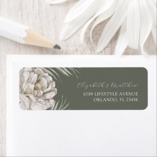Boho Pampas Grass Return Address Label