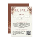 Boho Pampas Grass Terracotta Wedding Details