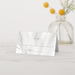 Boho Pampas Grass Wedding Place Card