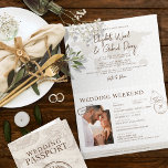 Boho Passport Destination Wedding  Invitation<br><div class="desc">Boho Passport Destination Wedding Invitation. Matching items available.</div>