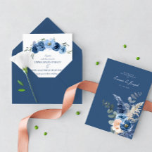 Boho pastel blue & blush chic floral Wedding