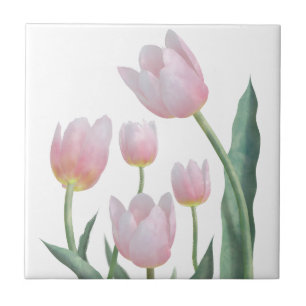 Boho Pastel Floral Tile