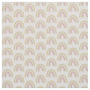 Boho Pastel Mini Rainbow Cotton Fabric