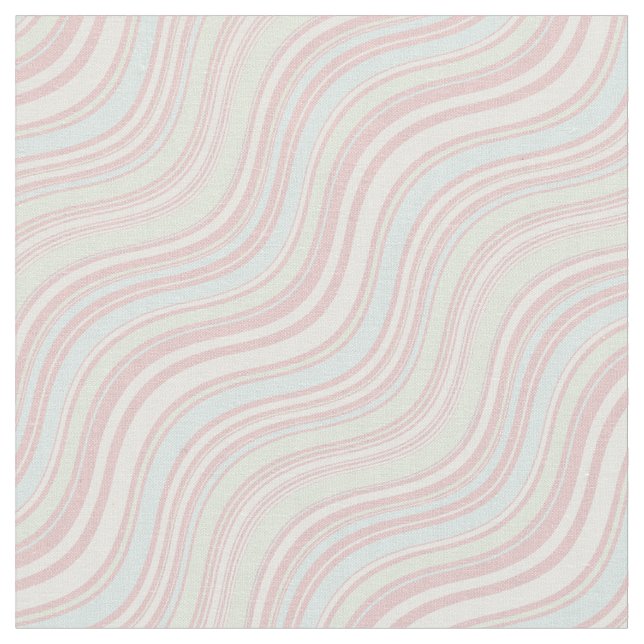 Boho pastel rainbow cute and modern pink blue fabric (Close Up)