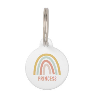 Boho Pastel Rainbow Personalised Pet Tag