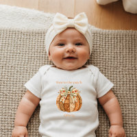 Boho Patchwork Pumpkin New to the Patch Newborn
