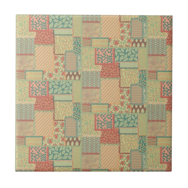 Boho Patchwork Tile (Front)