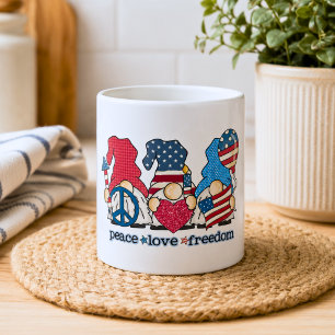 Boho Patriotic Gnomes Coffee Mug