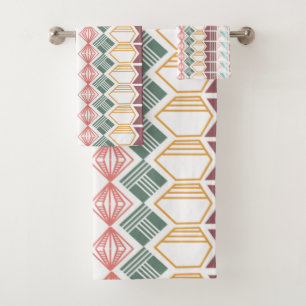 Boho Pattern Bath Towel Set