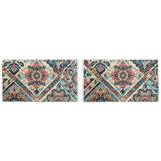 BOHO pattern Pair King Size Pillowcase