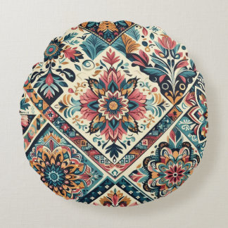 BOHO pattern Round Cushion