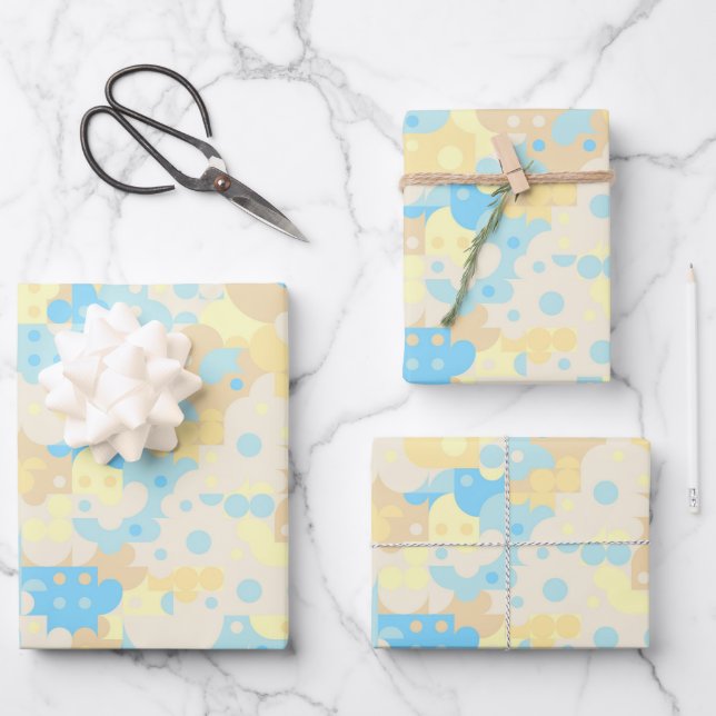 Boho Pattern Wrapping Paper Sheet (Front)