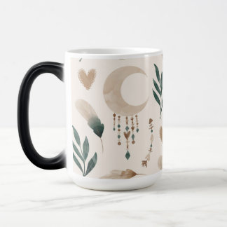 Boho Patterned Morphing 15 oz Magic Mug