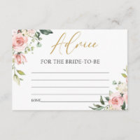 Boho peach blush pink floral advice for the bride