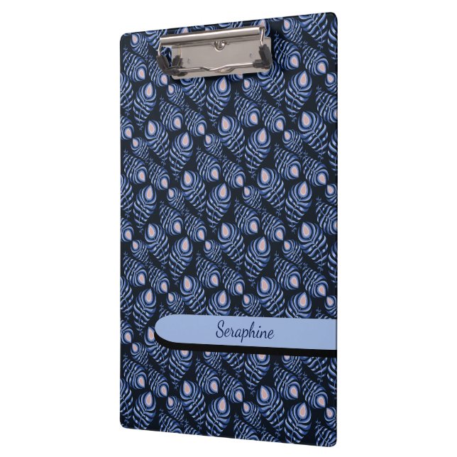 Boho Peacock Feather Clipboard (Left)