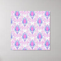 Boho Peacock Feather Jewel Tone-Neon Pink